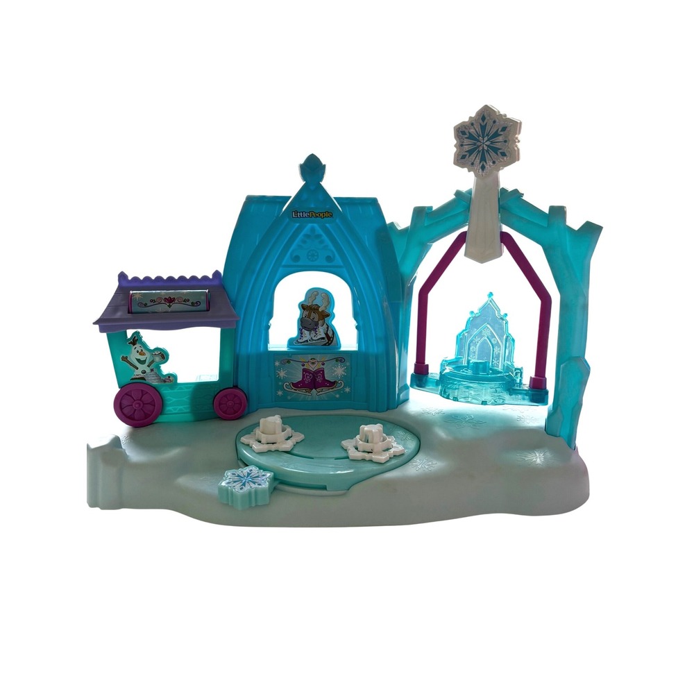 Fisher Price Little People Disney Frozen Elsa Ice Palace Playset Base Blue‎